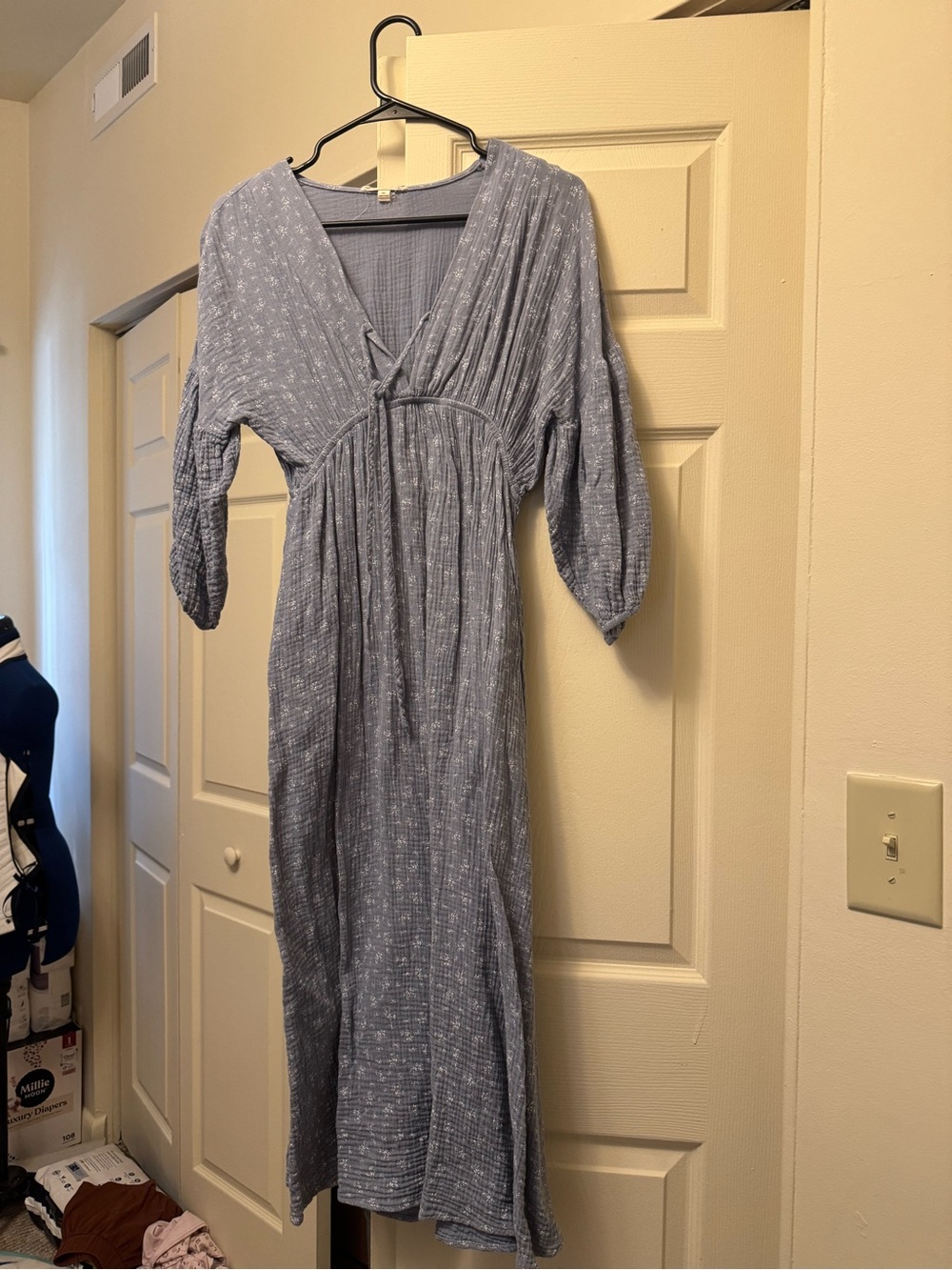 Worth Collective Hunter Dress in Blue Floral